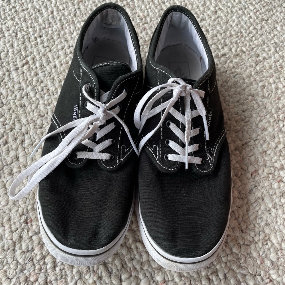 Women’s Black Vans, size 9